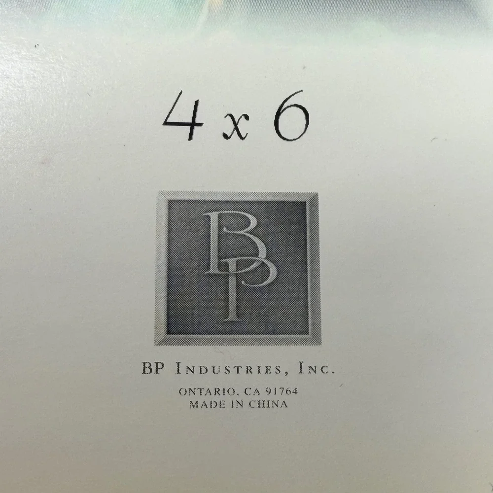 BP Industries Diana Series 4x6 Picture Frame Gold Swirl Enamel Rhinestone